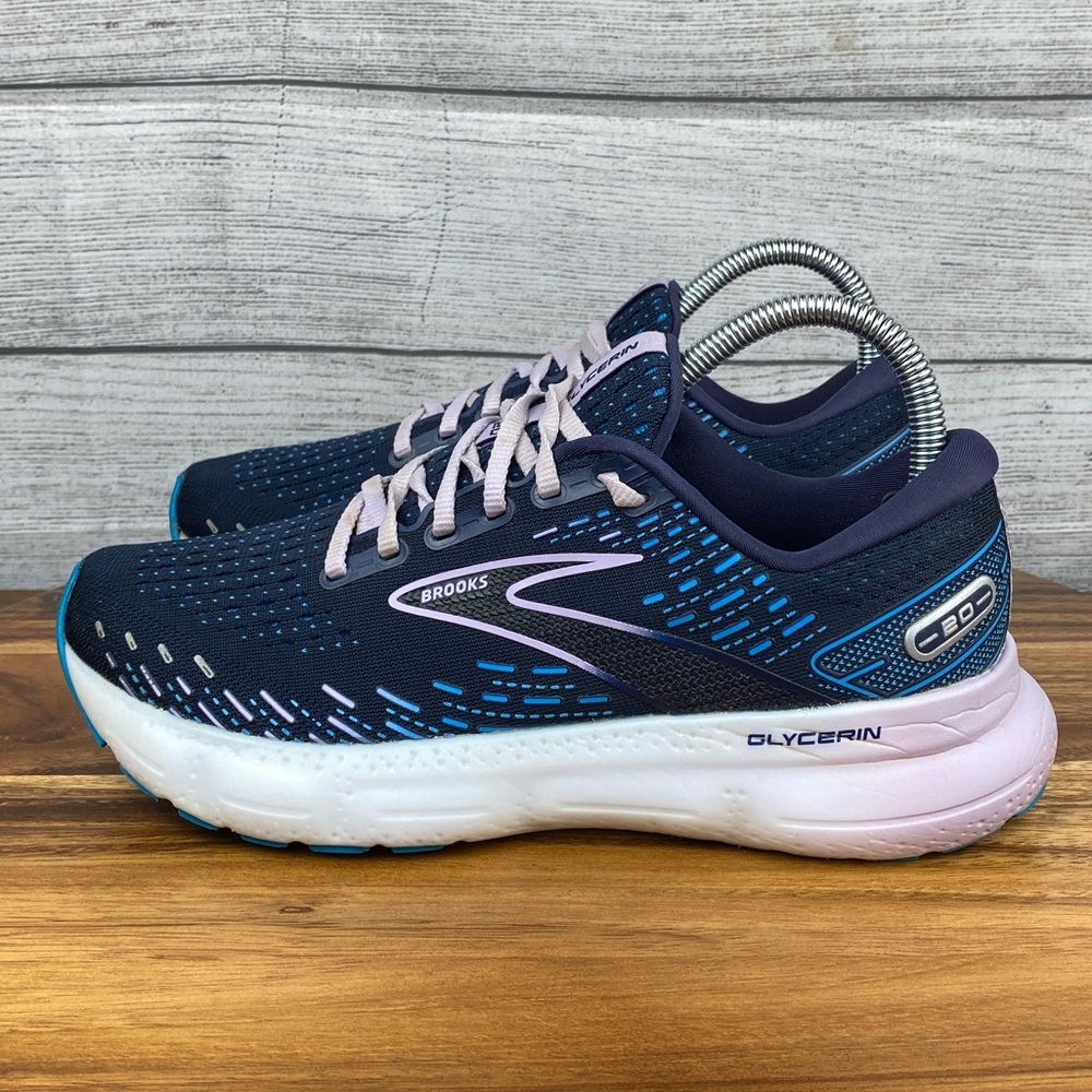 Brooks Glycerin 20 Navy Blue Athletic Shoes